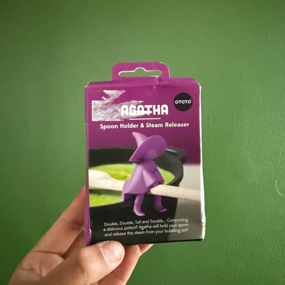 Agatha Purple Spoon Holder and Steam Releaser